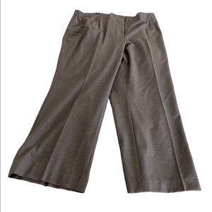 Size 18W Talbots gray Heritage Wide Leg trousers / pants / slacks